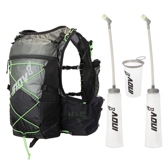 Inov-8 Race Ultra Pro 2 in 1 Running Vest Backpack 000788-BKGR-01 szary plecak pojemność: 10 L inov-8