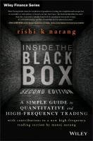 Inside the Black Box: A Simple Guide to Quantitative and High-Frequency Trading Narang Rishi K.