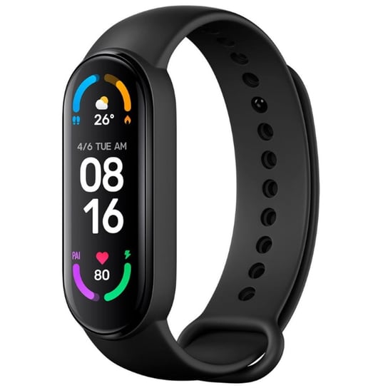 Inteligentna bransoletka iWear SM6 - tracker fitness IP67 z monitorem tętna i ciśnienia krwi / społeczności / snu Czarny Confortime