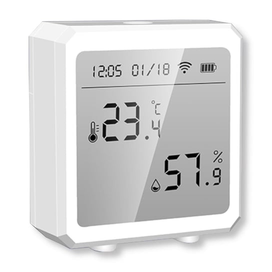 Inteligentny Czujnik Temperatury i Wilgoci LCD Zigbee 3.0 Eurolook
