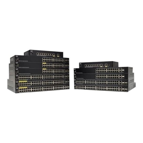 Inteligentny przełącznik Cisco 250 SG250-50 C3 48 x 10-100-1000 + 2 x Combo Gigabit SFP do montażu w stojaku Inna marka