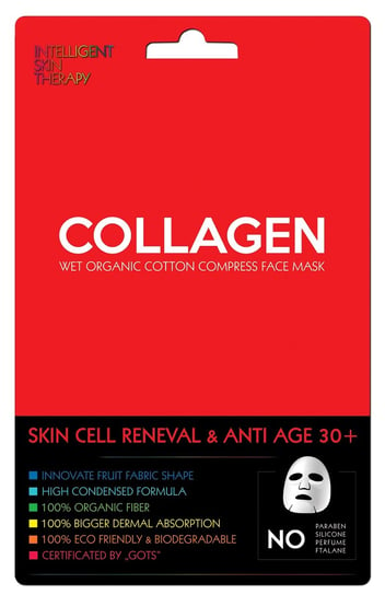 Intelligent Skin Therapy, maseczka do twarzy - odbudowa komórkowa i odmłodzenie z kolagenem morskim Intelligent Skin Therapy