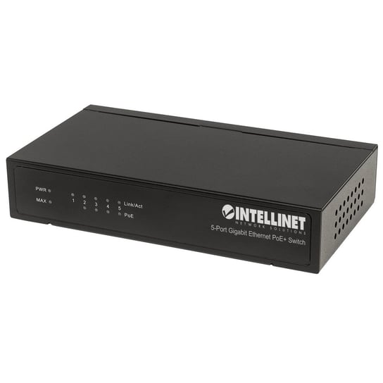 Intellinet Switch Gigabit 5 portów RJ45 POE+, desktop Intellinet