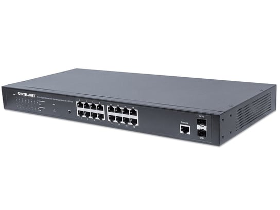 Intellinet Switch zarządzalny 16x RJ45 Gigabit PoE+ 220W, 2x SFP Intellinet