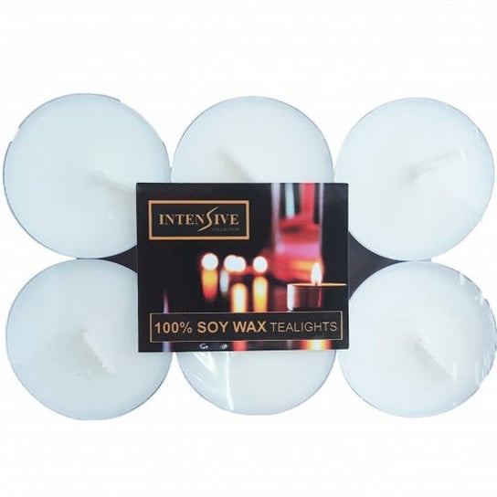 INTENSIVE COLLECTION 100% Soy Wax Tealights podgrzewacze sojowe bezzapachowe świeczki do masażu 6 szt ~ 5 h Intensive Collection