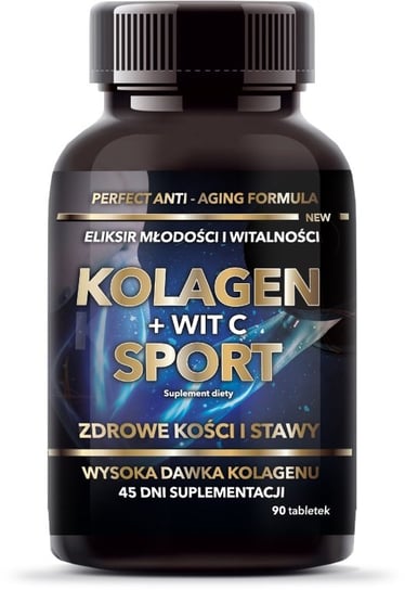 Intenson Kolagen + witamina c sport suplement diety 90 tabletek Intenson