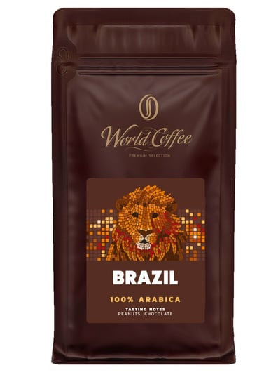 Intensywna Kawa Ziarnista World Coffe Brazylia Mocny Smak 100% Arabica 200g Mokate