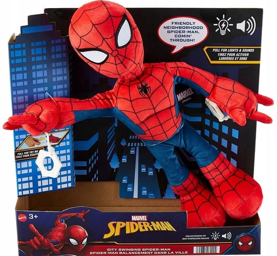 Interaktywna Maskotka Pluszak 28 cm Mattel SpiderMan Spider-Man Marvel Spider-Man