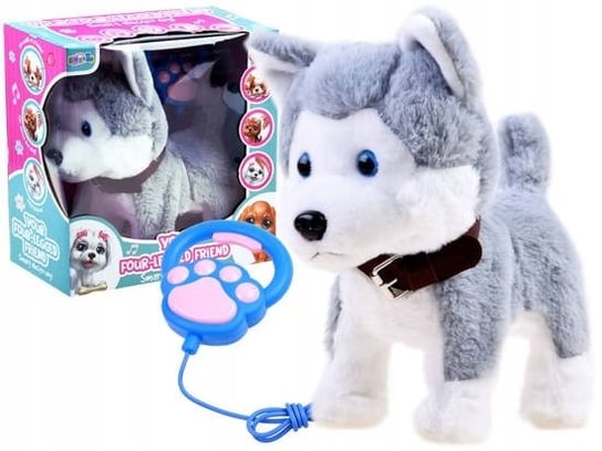 Interaktywny piesek Husky na smyczy szczeka pies interaktywny dla dzieci Inna marka