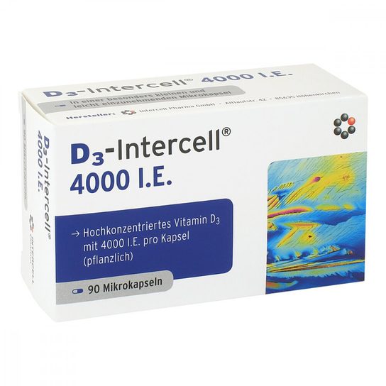 INTERCELL PHARMA D3-Intercell 4000 IU (90 kaps.) Intercell Pharma