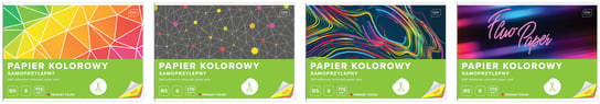 Interdruk Zeszyt papierów kolorowych samoprzylepnych Interdruk