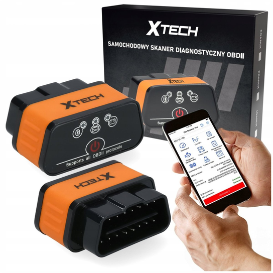 Interfejs Diagnostyczny Obd2 Bluetooth Tester Android Windows Xtech