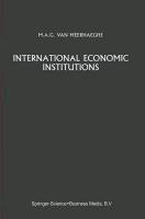 International Economic Institutions Meerhaeghe M. A.