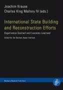 International State Building and Reconstruction Efforts Krause Joachim