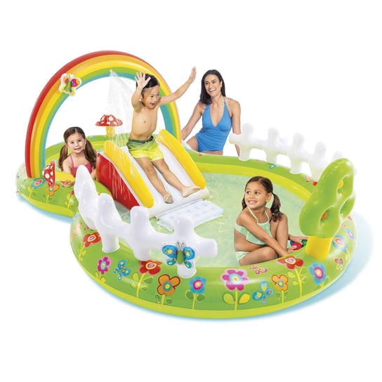 Intex, basen dziecięcy, pompowany, wodny plac zabaw, ogród, 290x180x104cm Intex