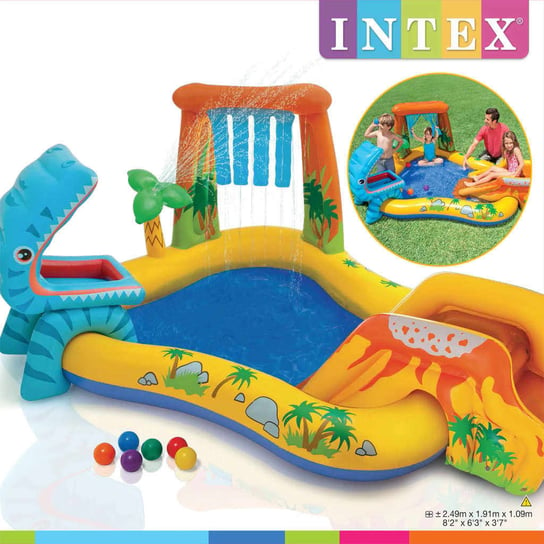 Intex Dmuchany basen Dinosaur Play Center, 249x191x109 cm, 57444NP Intex