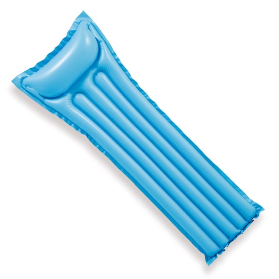 Intex, materac do pływania dmuchany plażowy 183x69 cm niebieski 59703 Intex