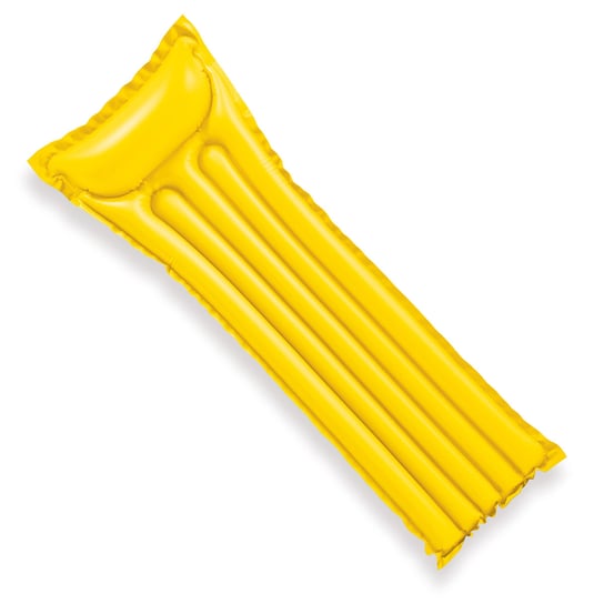 Intex, materac do pływania dmuchuany plażowy 183x69 cm żółty 59703 Intex