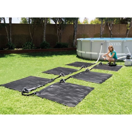 Intex Solarna mata grzewcza, PVC, 1,2x1,2 m, czarna, 28685 Inna marka