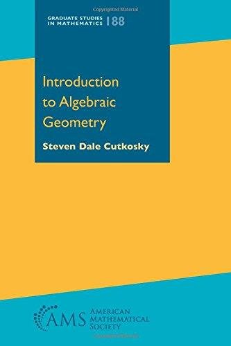 Introduction to Algebraic Geometry Steven Dale Cutkosky