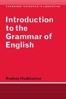 Introduction to the Grammar of English Huddleston Rodney