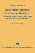 Investitionsrechnung und Nutzwertanalyse Hoffmeister Wolfgang