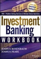 Investment Banking Workbook Rosenbaum Joshua, Pearl Joshua