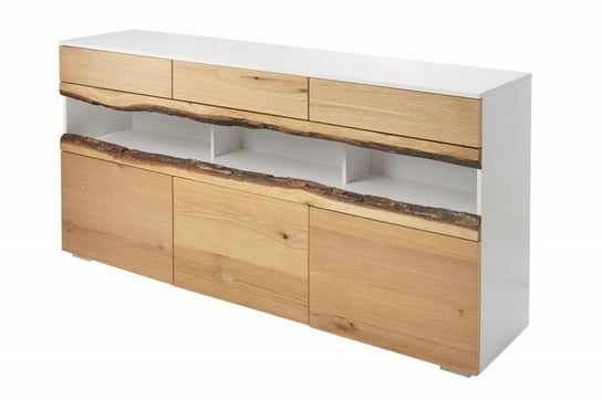 INVICTA komoda WILD OAK 180 cm biały dąb - drewno naturalne, płyta MDF Invicta Interior