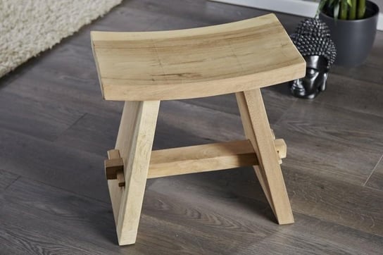 INVICTA stołek ZEN 50 cm naturalne drewno tekowe Invicta Interior