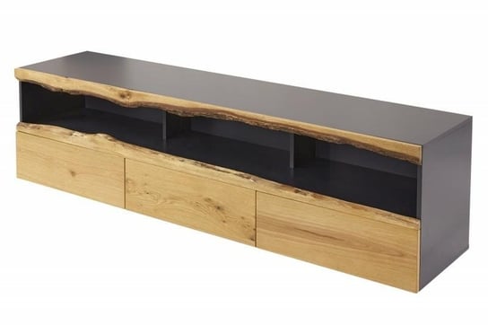 INVICTA szafka pod telewizor WILD OAK  - 180 szary dąb, drewno naturalne, płyta MDF Invicta Interior