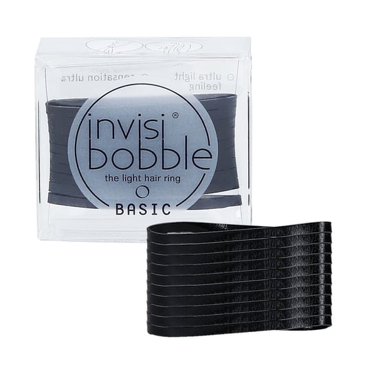 INVISIBOBBLE, BASIC, Gumki do włosów (True Black), 10 szt. Invisibobble