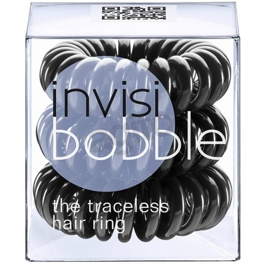Invisibobble, gumki do włosów True Black, 3 szt. Invisibobble