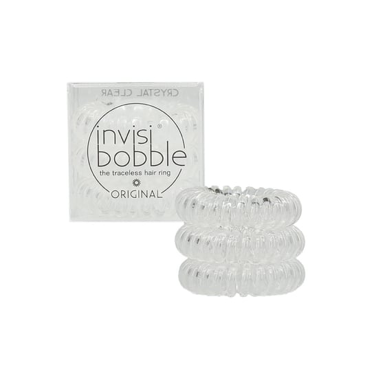 Invisibobble, Original, gumki do włosów Crystal Clear, 3 szt. Invisibobble