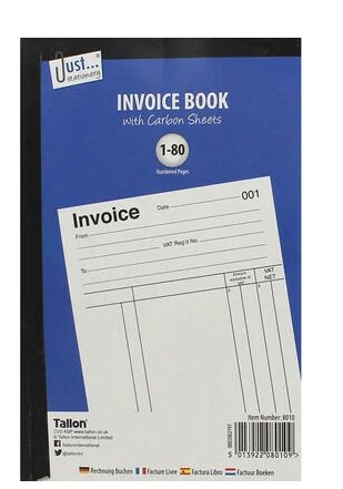 Invoice Book with Carbon Sheets 1-80 Opracowanie zbiorowe