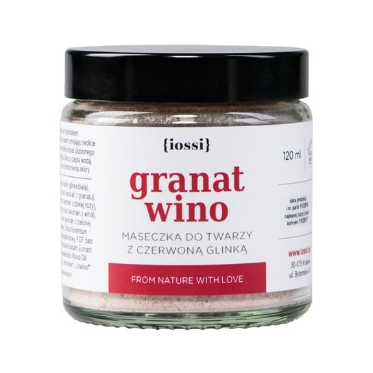 Iossi, maseczka z czerwoną glinką Granat & Wino, 120 ml Iossi