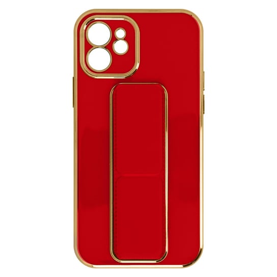 Iphone 12 Silikonowy Flashy Składany System Magnetyczny Z Podpórką, Czerwony Avizar