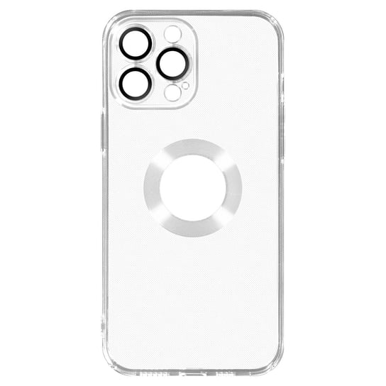IPhone 13 Pro Max Silikonowe etui Ochrona aparatu Przezroczysty chromowany kontur Avizar