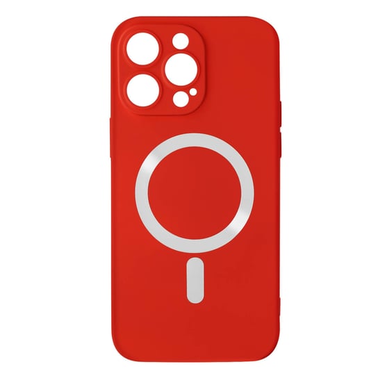 iPhone 14 Pro Max Kompatybilny z Magsafe Etui Półsztywne, miękkie w dotyku, czerwone Avizar