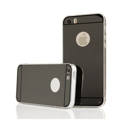 iPhone 4, 4s lustro, mirror, silikonowe elastyczne TPU, czarne EtuiStudio