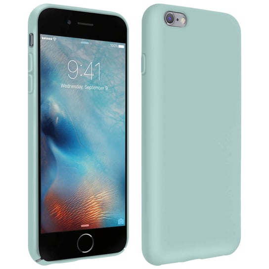 iPhone 6 Plus / 6S Plus Silikonowe półsztywne etui, miękkie w dotyku, matowe wykończenie, zielone Avizar
