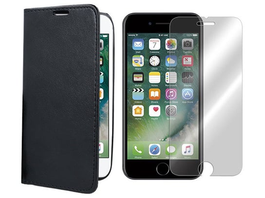 Iphone 8 Kabura Etui Futerał pokrowiec + szkło 9H VegaCom