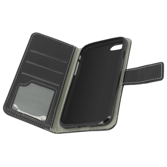 iPhone SE 2020/7/8 Etui z portfelem — czarne — etui z klapką Avizar