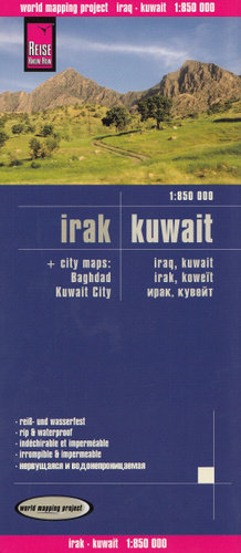 Irak, Kuwejt. Mapa samochodowa 1:850 000 Reise Know-How