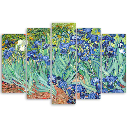 Iris - Van Gogh 150x100 Typ A1 (5 Panele) Legendarte