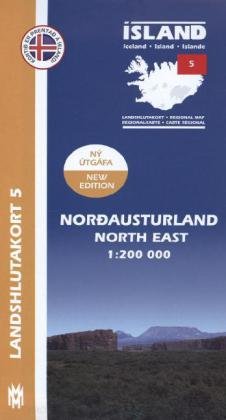 IRK 05 Nordausturland / Süd-Ost-Island Regionalkarte 1 : 200 000 Mal Og Menning
