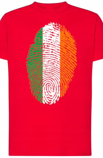 Irlandia Flaga Odcisk T-Shirt Męski Modny Rozm.M Inna marka