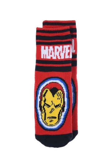 Iron Man antypoślizgowe skarpetki z bawełny dla chłopców na licencji Avengers Avengers