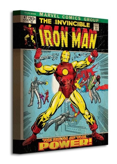 Iron Man Birth of Power - obraz na płótnie Marvel