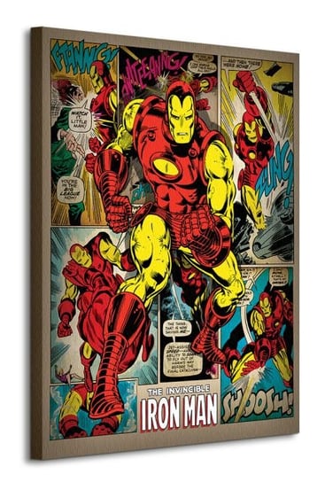 Iron Man Retro - obraz na płótnie Marvel