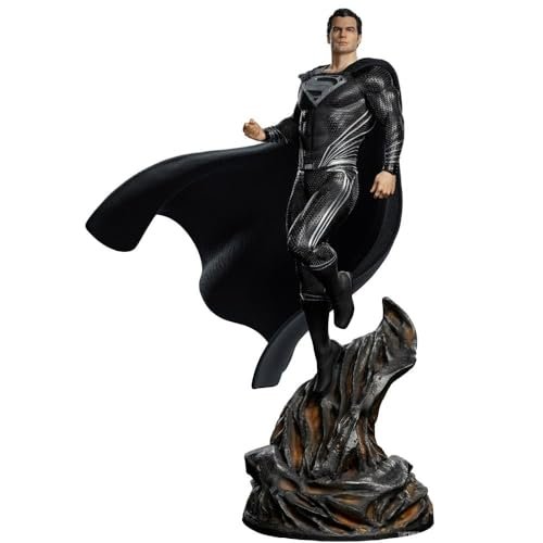 Iron Studios - Liga Sprawiedliwości - Czarny Garnitur Supermana -  Statuette Legacy 1/4 69 Cm Iron Man